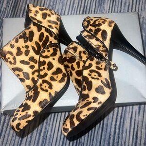Rockport Presia Zip Shotyie Leopard print bootie size 7.5 new in box